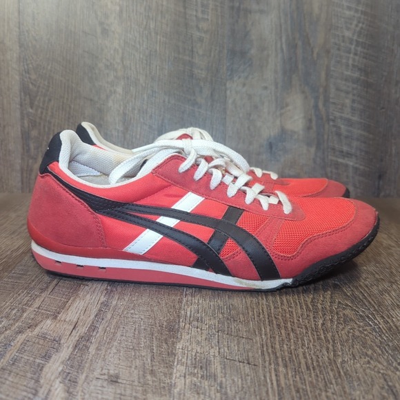 Asics Onitsuka Tiger Ultimate 81 Mens Size 10 Fiery Red Black Activewear Sneaker - Picture 2 of 13